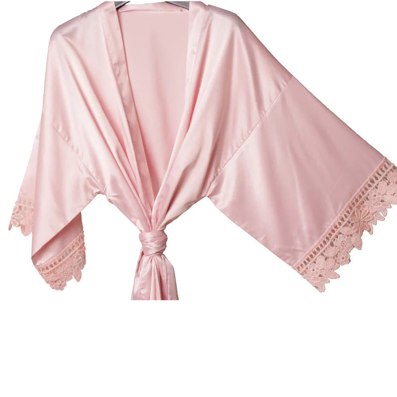 Short Satin Robe – 29 Colors