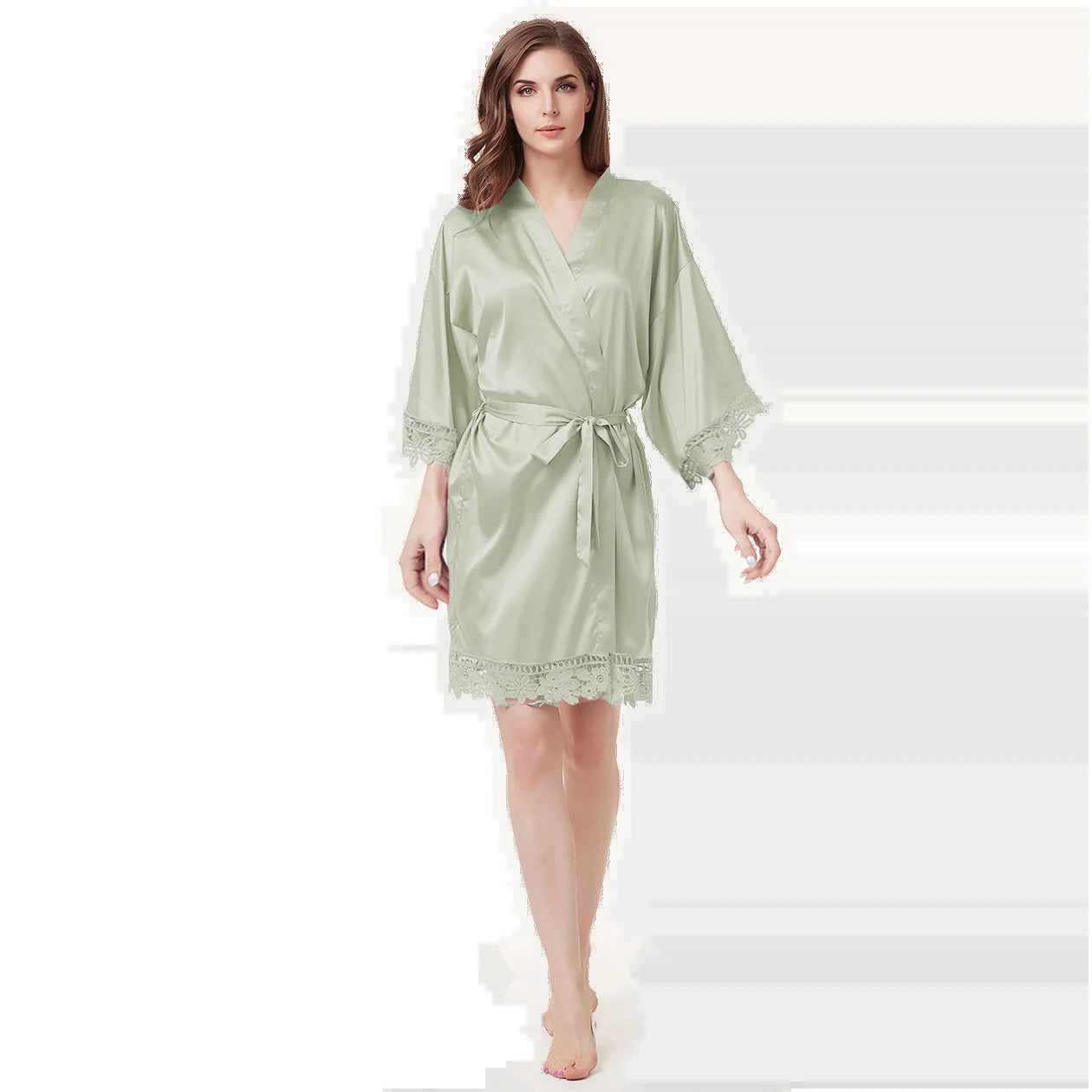 Short Satin Robe – 29 Colors