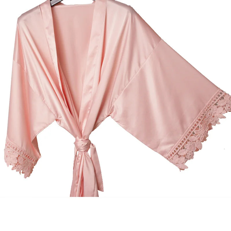 Short Satin Robe – 29 Colors