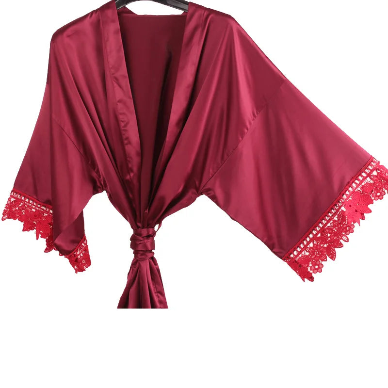 Short Satin Robe – 29 Colors
